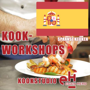 Kookworkshop<br><b>Spaanse keuken</b><br>woensdag 30 oktober 2024 18:00 uur